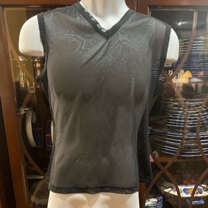 Sexy Roccobarocco made in Italy vlub see through tank- size L, more like medium